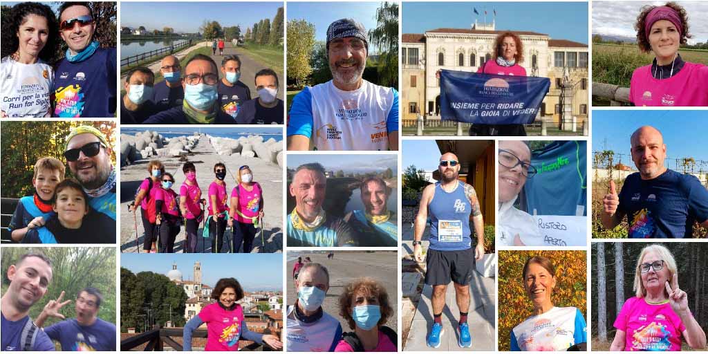 Runners solidali alla Virtual Venicemarathon