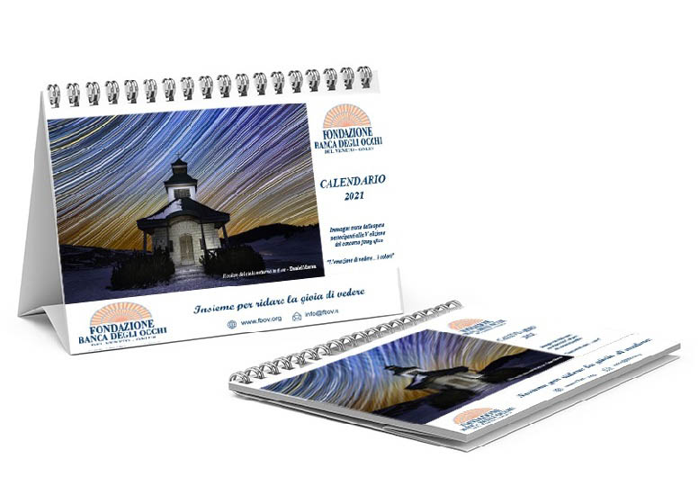 Il Calendario 2021 di Fondazione Banca degli Occhi - Regali Solidali Calendario 2021