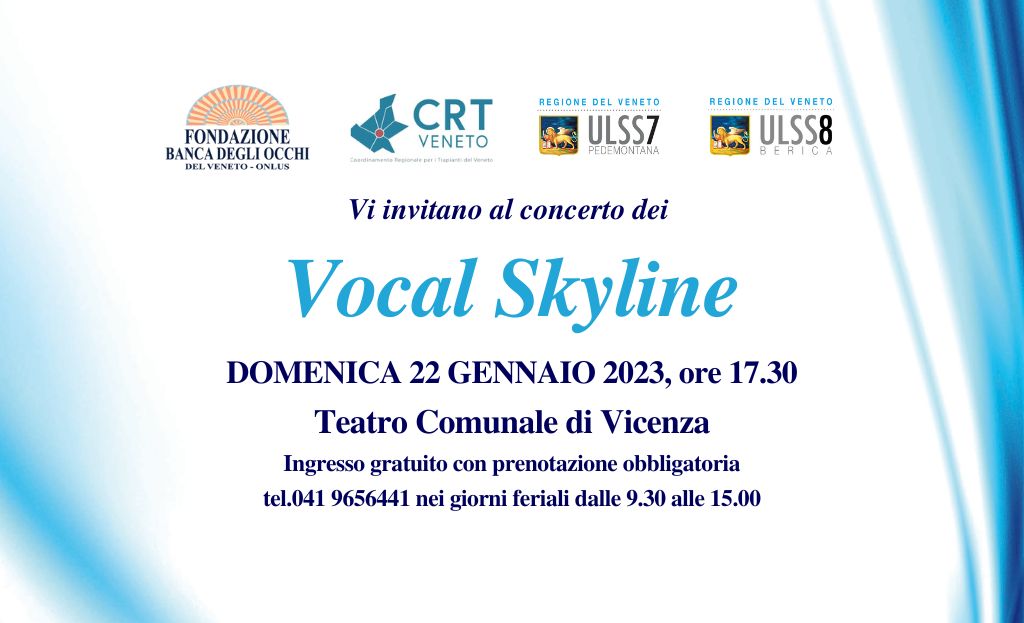 Vocal Skyline a Vicenza il 22 gennaio 2023 per il dono